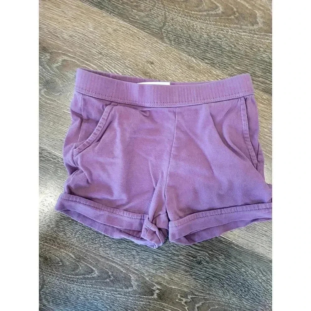 Hanna Andersson Purple Toddler Girl Shorts size 90 #2